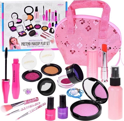 Изображение Jokomisiada Kosmetyki dla dzieci Zestaw do makijau Makeup kosmetyczka ZA4799