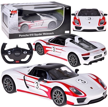 Picture of Jokomisiada Rastar auto zdalnie sterowane Porsche 918 Spyder 1:14 pilot owietlenie RC0711 EDUKAMP