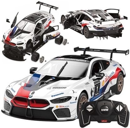 Picture of Jokomisiada Rastar model 1:18 do samodzielnego zoenia BMW M8 GTE auto sterowane na pilota RC0708 EDUKAMP