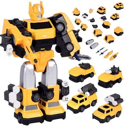 Attēls no Jokomisiada Zabawka Robot Magnetyczny Transformer 2w1 - dua figurka - akcesoria ZA6009 EDUKAMP