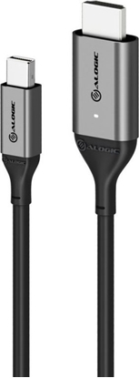 Picture of Kabel Alogic DisplayPort Mini - HDMI 2m szary (ULMDPHD02-SGR)