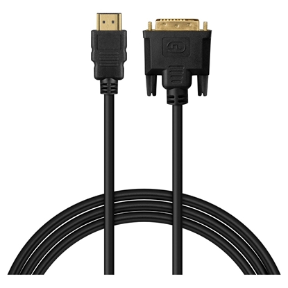 Attēls no Kabel HDMI CL-212 19pin męski - DVI 18+1 męski 1,8m