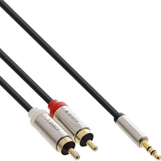 Picture of Kabel InLine Jack 3.5mm - RCA (Cinch) x2 5m srebrny (99245)