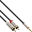 Attēls no Kabel InLine Jack 3.5mm - RCA (Cinch) x2 5m srebrny (99245)