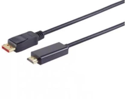 Picture of Kabel nanocable Kabelis Brackton DisplayPort Male - HDMI Male 1.0m Black 4250923700174