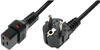 Изображение Kabel połączeniowy zasilający blokada IEC LOCK 3x1,5mm2 Schuko kątowy/C19 prosty M/Ż 2m Czarny