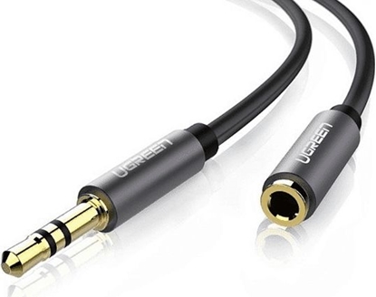 Picture of Kabel Ugreen Jack 3.5mm - Jack 3.5mm 1.5m czarny (UGR550BLK)
