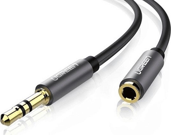 Picture of Kabel Ugreen Jack 3.5mm - Jack 3.5mm 1.5m czarny (UGR550BLK)