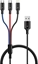 Изображение Kabel USB Connect IT CONNECT IT Magnetický kabel PowerLink 3v1, USB-C / Lightning / MicroUSB, 2m, erná