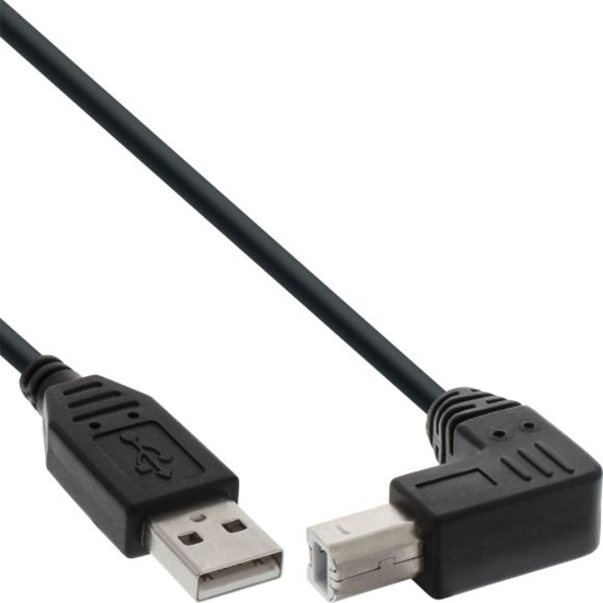 Picture of Kabel USB InLine USB-A - USB-B 0.3 m Czarny (34503U)