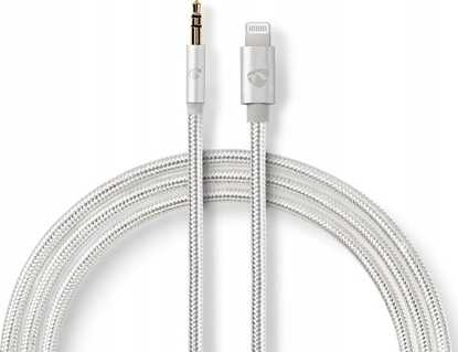 Изображение Kabel USB Nedis Lightning - mini Jack 3.5 mm 1 m Srebrny (CCTB39940AL10)