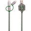 Изображение Kabel USB Thumbs Up USB-A - USB-C + microUSB + Lightning 1 m Zielony (1002654)