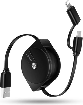 Picture of Kabel USB Usams USB-A - 1 m Czarny (SJ192USB01)