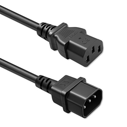 Attēls no Kabel zasilający IEC C13 | C14 | 3x1.0mm2 | Czysta miedź Cu | 2m 