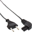 Picture of Kabel zasilajcy InLine Power cable, Euro plug to Euro8 plug angeled, black, 5.0m