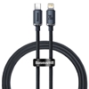 Picture of Kabelis Baseus USB Type-C Male -  Lightning  1.2m Black