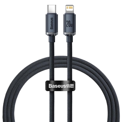 Attēls no Kabelis Baseus USB Type-C Male -  Lightning  1.2m Black