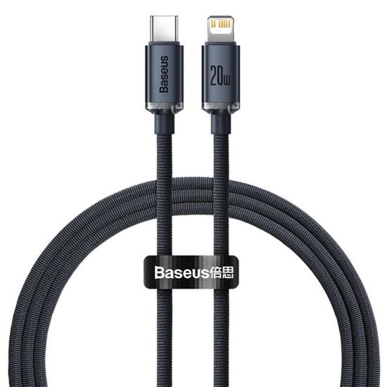 Picture of Kabelis Baseus USB Type-C Male -  Lightning  1.2m Black