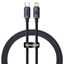 Picture of Kabelis Baseus USB Type-C Male -  Lightning  1.2m Black