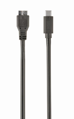 Attēls no Kabelis Gembird MicroUSB Male - Type C Male 3.0 1m Black