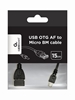 Picture of Kabelis Gembird OTG USB Female - MicroUSB Male 0.15m Black