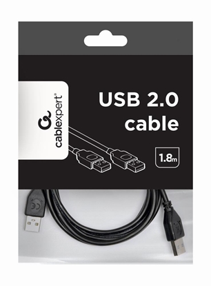 Изображение Kabelis Gembird USB Male - USB Male 1.8m Black