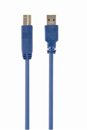 Attēls no Kabelis Gembird USB Male - USB Male B 3.0 1.8m Blue