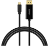 Picture of Kabelis SAVIO USB-C - DisplayPort 1.2 1080P/240Hz 4K/60Hz 2m