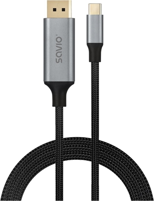 Attēls no Kabelis SAVIO USB-C - DisplayPort 1.4 1080P/240Hz 8K/60Hz 2m