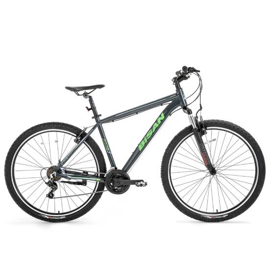 Изображение Kalnu velosipēds Bisan ATLAS V Grey/Green (Rata izmērs: 26 Rāmja izmērs: 17)