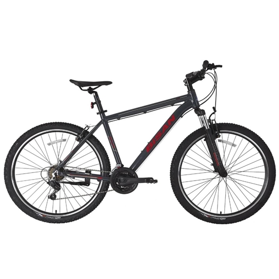 Picture of Kalnu velosipēds Bisan ATLAS V Grey/Red (Rata izmērs: 27,5 Rāmja izmērs: 19)