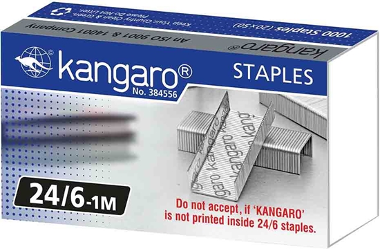 Изображение Kangaro ZSZYWKI 24/6 SREBRNE (1000 SZT) 37613577