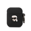 Изображение Karl Lagerfeld - Karl Lagerfeld 3D Logo NFT Karl Head Silicone Case for AirPods 1/2 Black