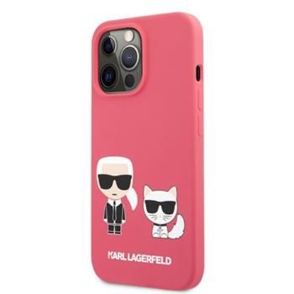 Изображение Karl Lagerfeld Apple iPhone 13 Pro Choupette Liquid Silicone Case Red
