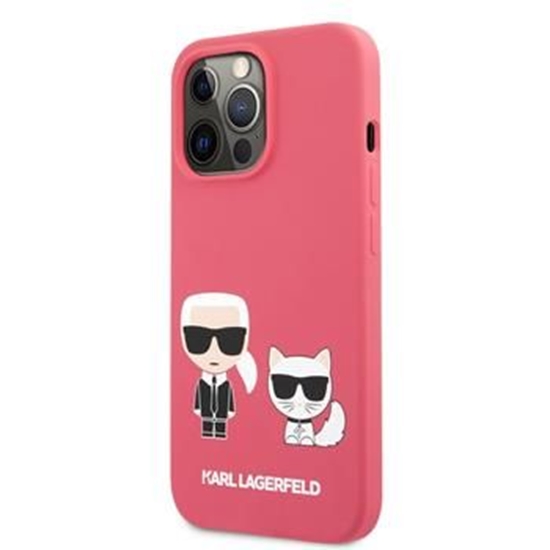 Изображение Karl Lagerfeld Apple iPhone 13 Pro Choupette Liquid Silicone Case Red