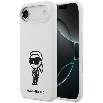 Attēls no Case Karl Lagerfeld Silicone Karl Sketch & Logo MagSafe for iPhone Air / white