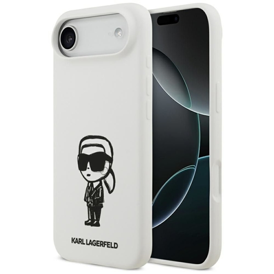 Picture of Case Karl Lagerfeld Silicone Karl Sketch & Logo MagSafe for iPhone Air / white