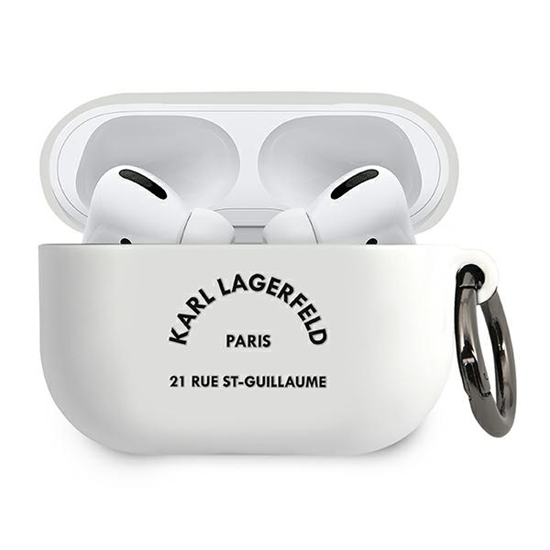 Изображение Karl Lagerfeld KLACAPSILRSGWH AirPodsPro cover whi