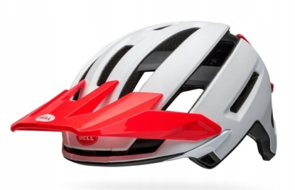 Изображение Kask mtb BELL SUPER AIR SPHERICAL matte gloss white infrared roz. S (52-56 cm) (NEW 2025)