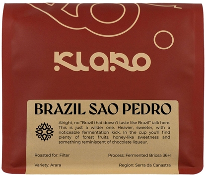 Picture of Kawa ziarnista Klaro - kawa ziarnista Brazylia wity Piotr Fermented Briosa 36H Filter 250 g