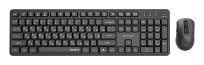 Attēls no KEYBOARD +MOUSE WRL CYRILLIC/BLACK KBS-WMS-01-CYRL GEMBIRD
