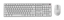 Attēls no Klaviatūra un pele Gembird Desktop set Silent key Pro Business wireless RU White