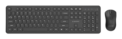 Picture of Klaviatūra un pele Gembird Desktop set Slim Pro Business wireless US