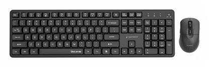 Attēls no KEYBOARD +MOUSE WRL ENG/BLACK KBS-WMS-01 GEMBIRD