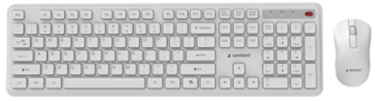 Attēls no KEYBOARD +MOUSE WRL ENG/WH KBS-WPS-01-W GEMBIRD