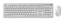 Attēls no Klaviatūra un pele Gembird Desktop set Slim Pro Business wireless US White