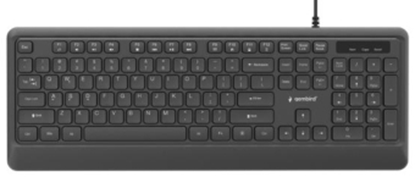 Picture of KEYBOARD MULTIMEDIA USB ENG/BLACK KB-UML-04 GEMBIRD