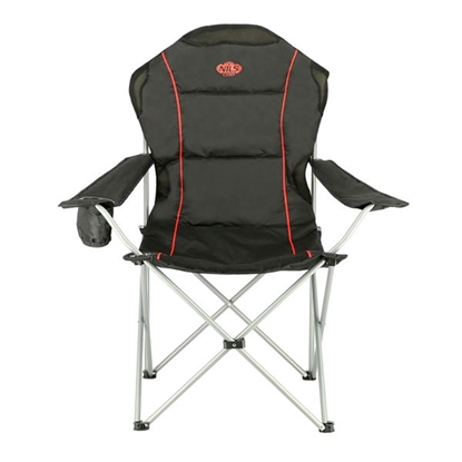 Изображение Kempinga krēsls NC3080 BLACK-RED CAMP CHAIR NILS CAMP
