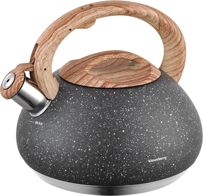 Picture of Klausberg CZAJNIK Z GWIZDKIEM 2,7L KLAUSBERG KB-7280 GRANIT WOOD