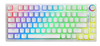 Изображение Klaviatūra Savio Wireless Mechanical Phenix White 75% Outemu Yellow Pro Pudding